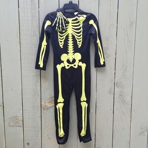 🇺🇦 New Skeleton onesie costume + Gloves Glowing in dark New
